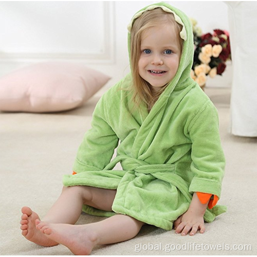 Dinosaur Cotton Hooded Baby Bathrobe Kids dinosaur 100% organic cotton Hooded Baby Bathrobe Supplier